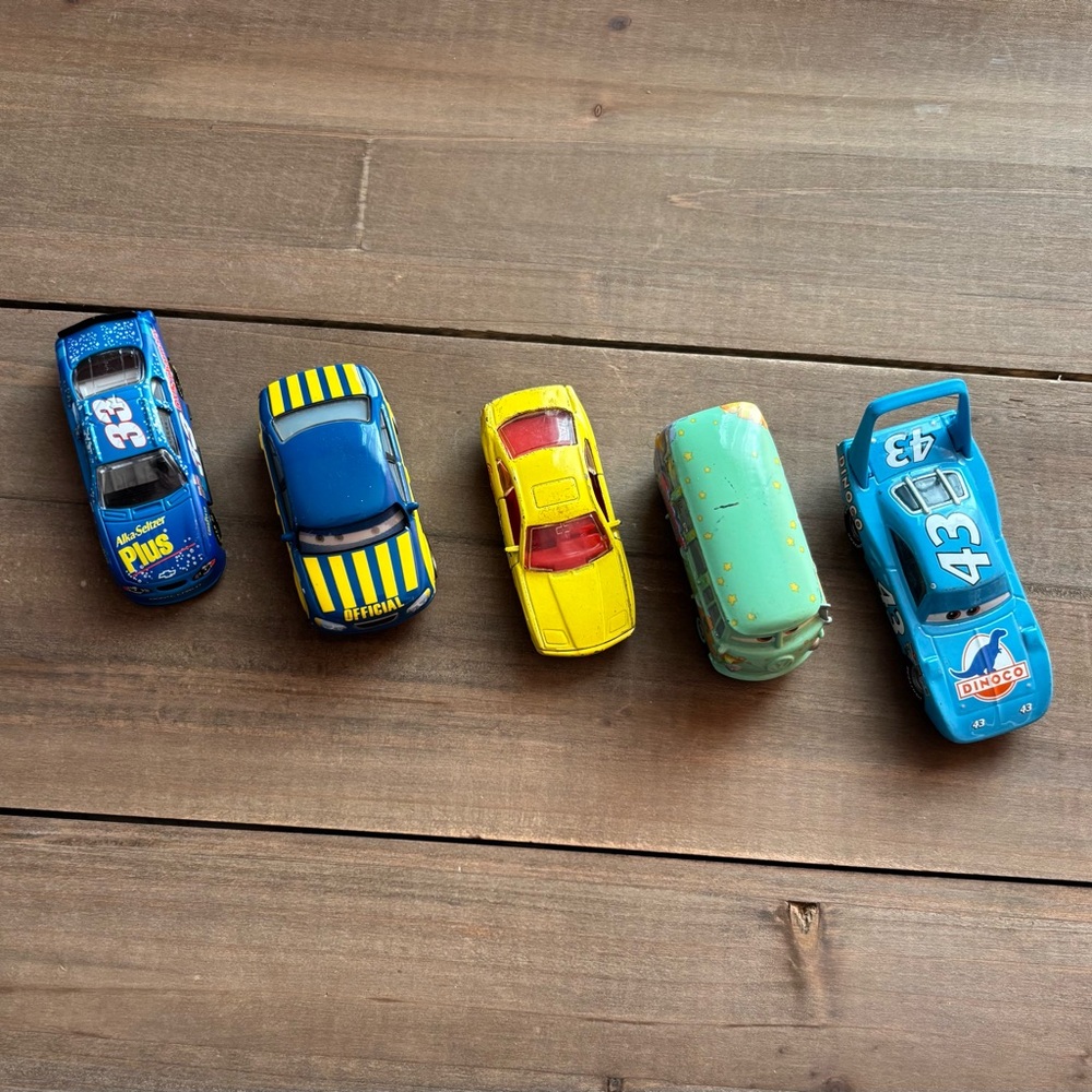 Disney Pixar Cars Diecast Vehicle Lot – Mattel & Disney Store (Set of 5)